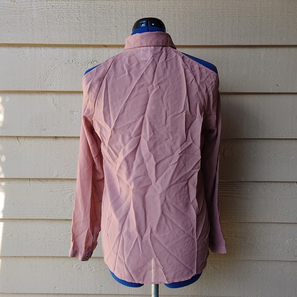 Dizzy Lizzy Sheer Taupe Blouse - Picture 5 of 5